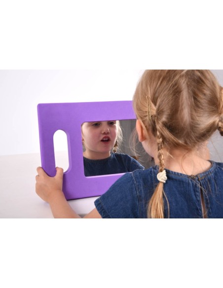 Specchio acrilico con maniglie